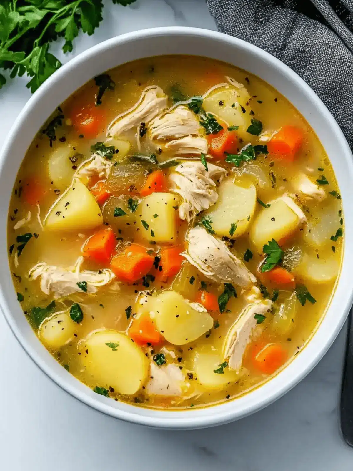 Comforting Chicken Soup with Potatoes for Ultimate Coziness 2 Comforting Chicken Soup with Potatoes