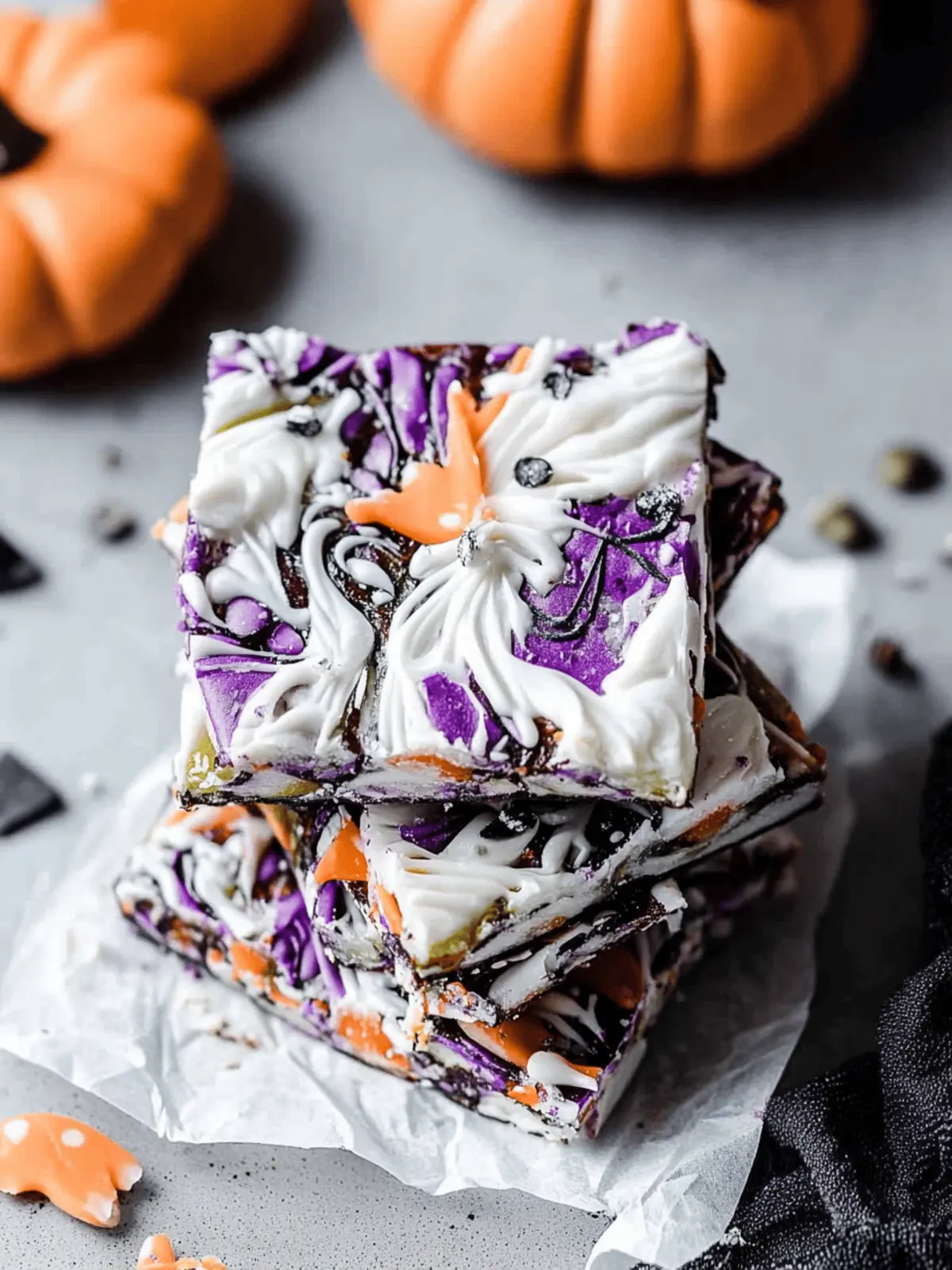 Delicious Halloween Bark: Easy No-Bake Fun for Everyone 4 Halloween Bark