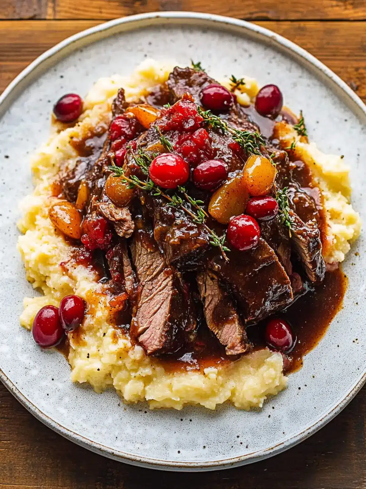 Cranberry Balsamic Roast Beef
