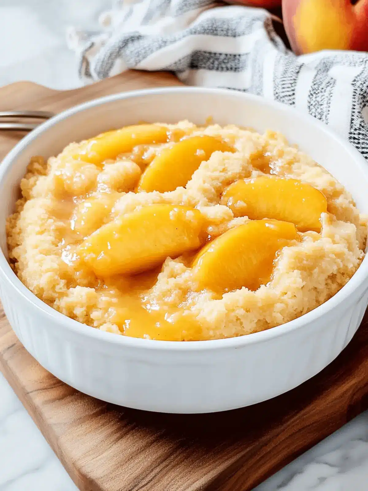 Deliciously Easy Cake Mix Peach Cobbler in Minutes 2 Easy Cake Mix Peach Cobbler