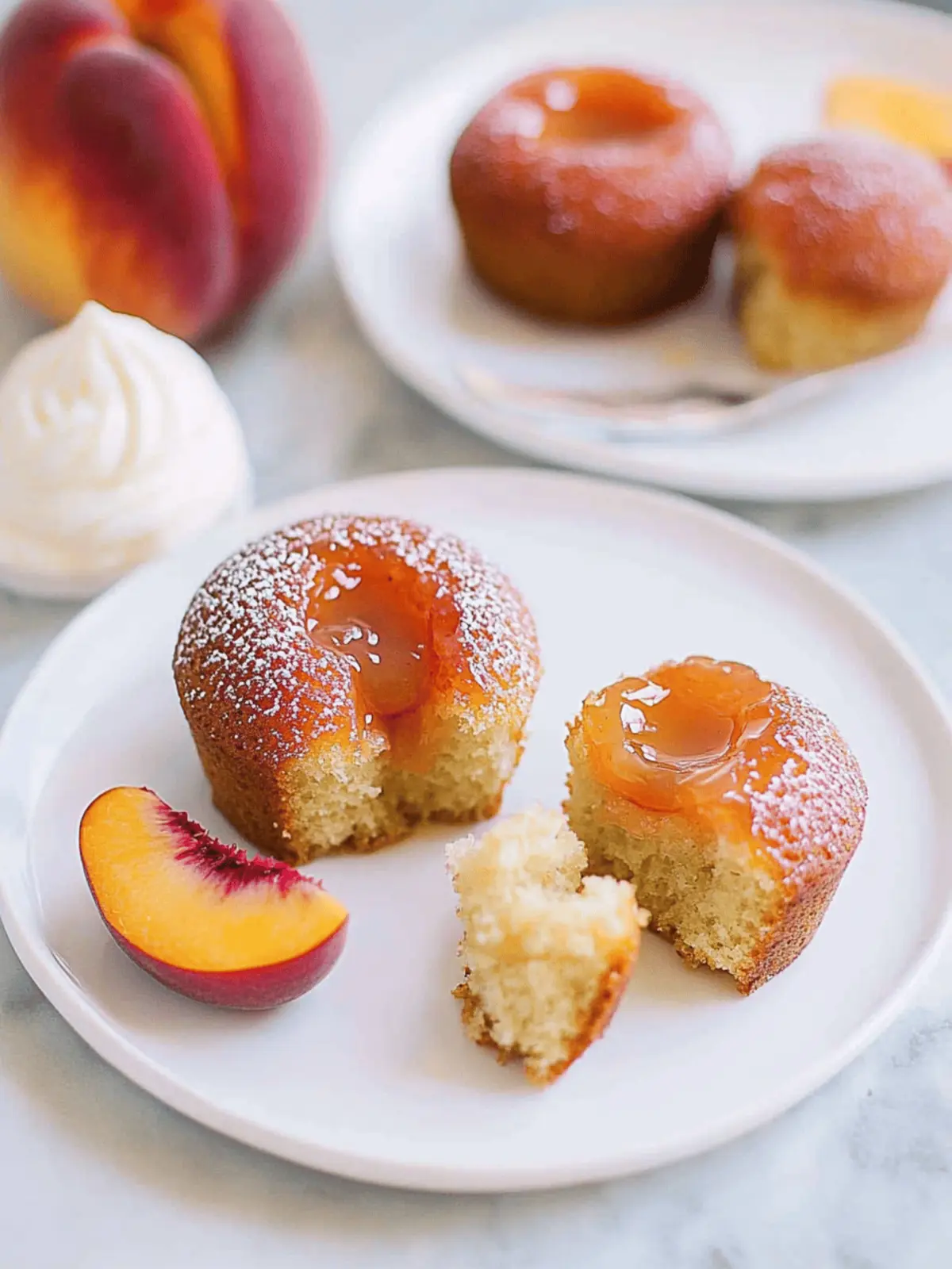 Peach Upside Down Mini Cakes That Steal the Show Every Time 3 Peach Upside Down Mini Cakes