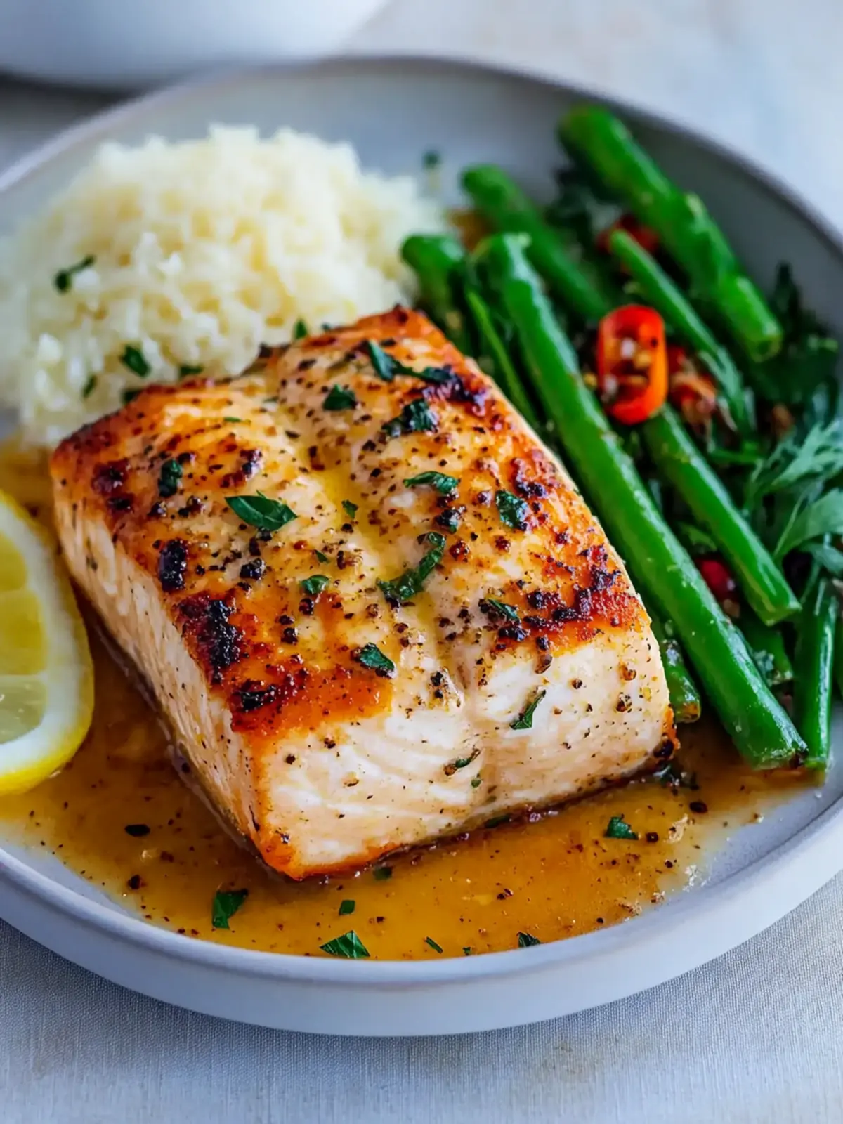 Baked Lemon Garlic Butter Salmon