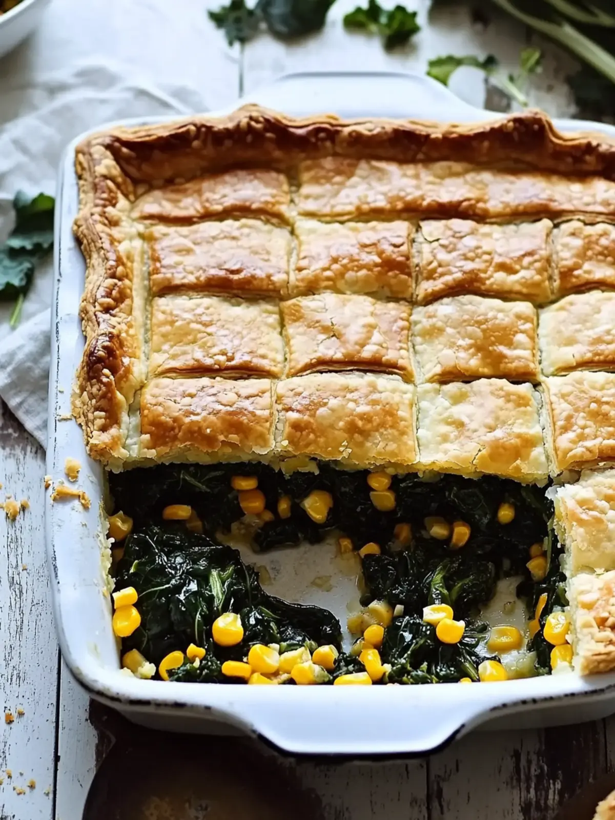 Collards and Corn Slab Pie: Your New Southern Comfort Favorite 2 Collards and Corn Slab Pie