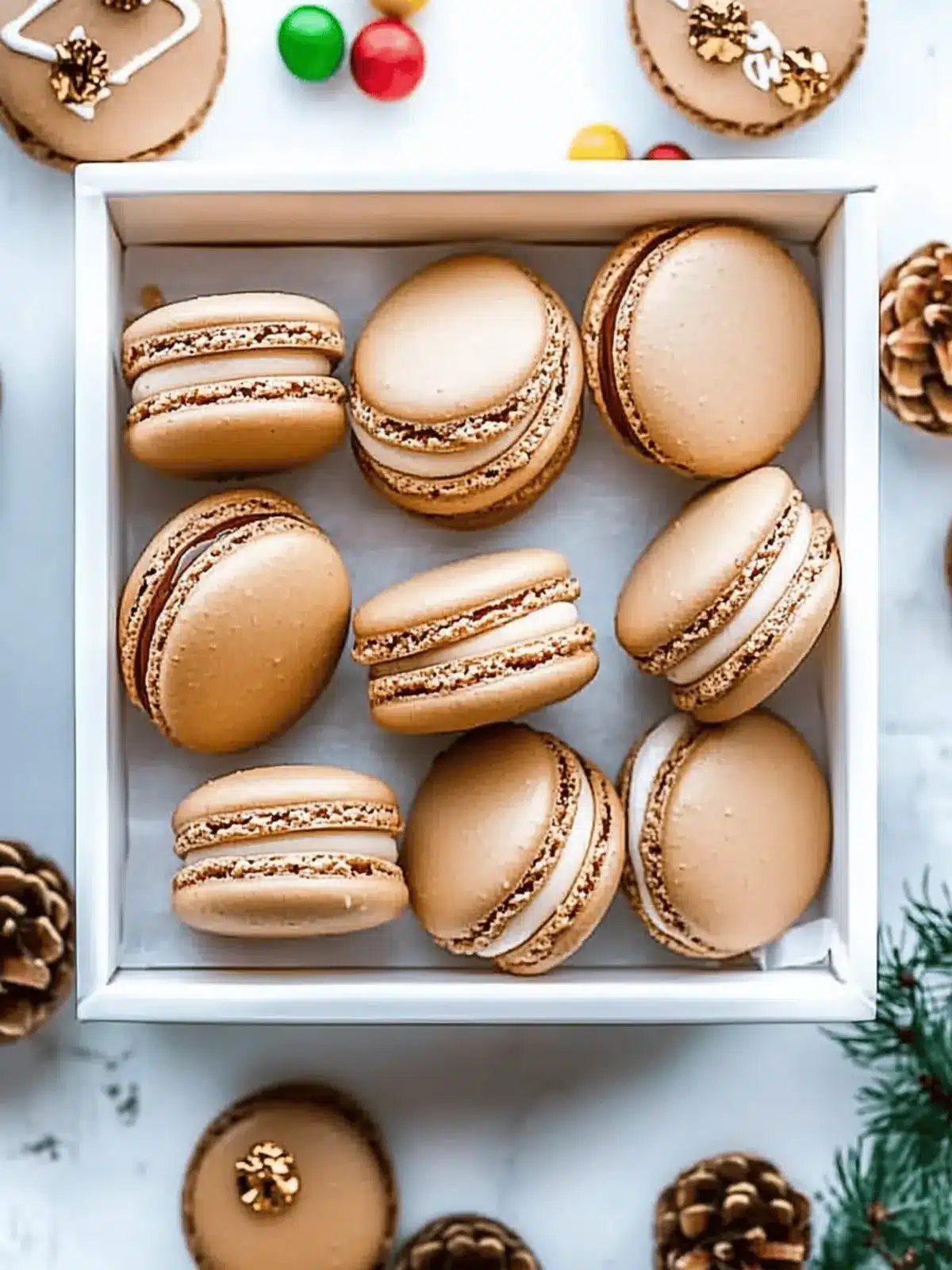 Gingerbread Macarons