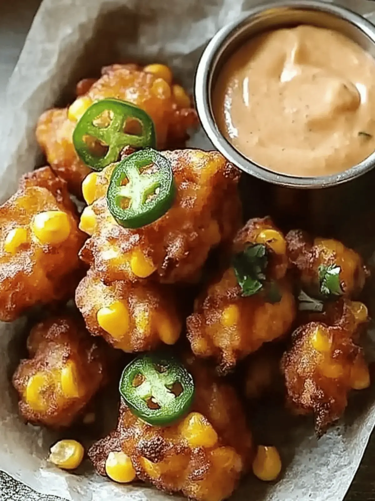 Jalape o Corn Fritters