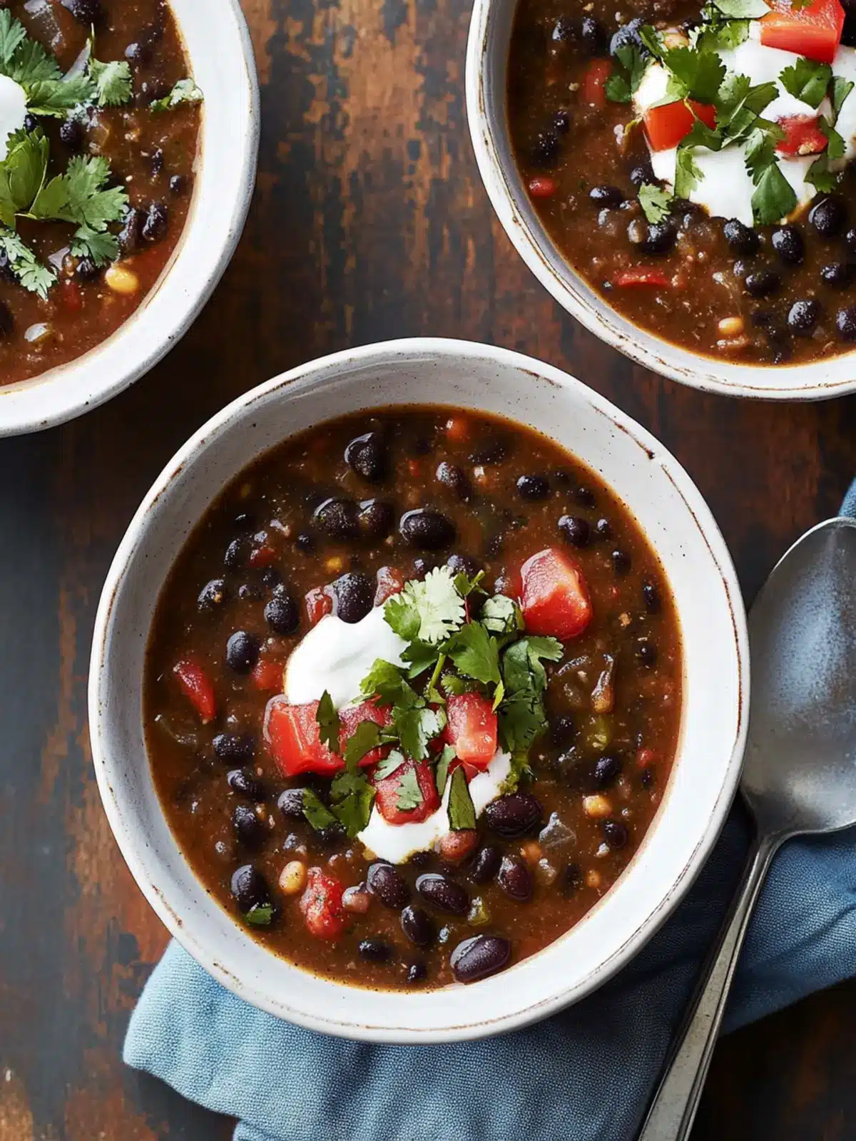 Black Bean-and-Chile Soup
