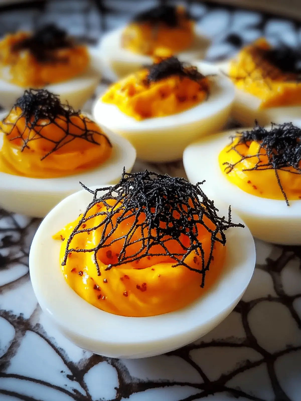 Spooky Spiderweb Deviled Eggs That Wow Your Halloween Party 4 Spooky Spiderweb Deviled Eggs