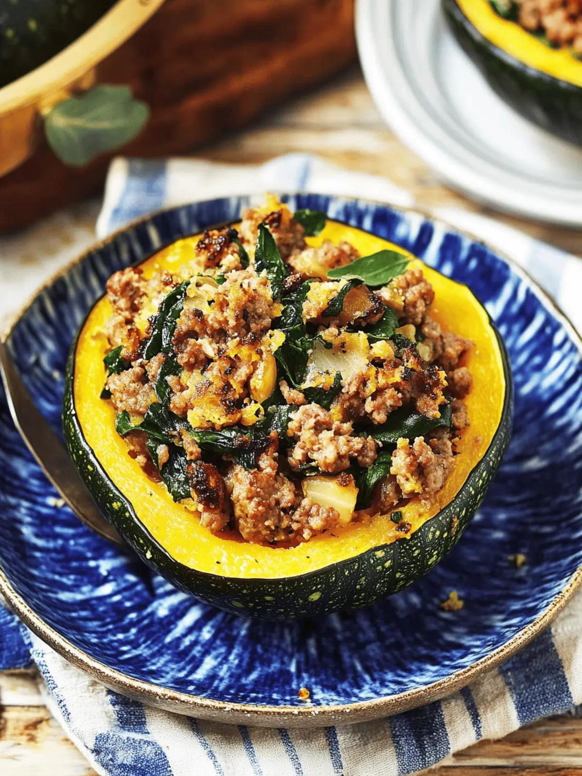 Savor Cozy Sausage-Stuffed Acorn Squash in 30 Minutes 2 Sausage-Stuffed Acorn Squash