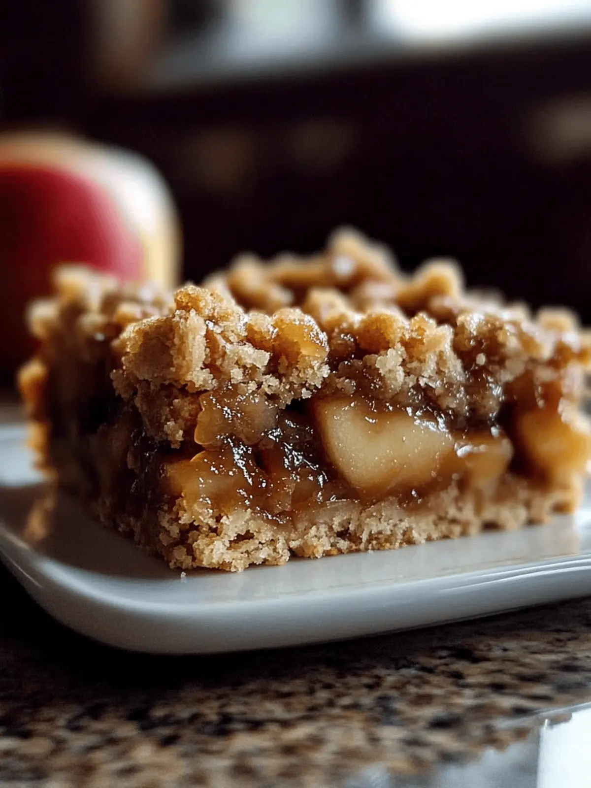 Salted Caramel Apple Crumble Bars