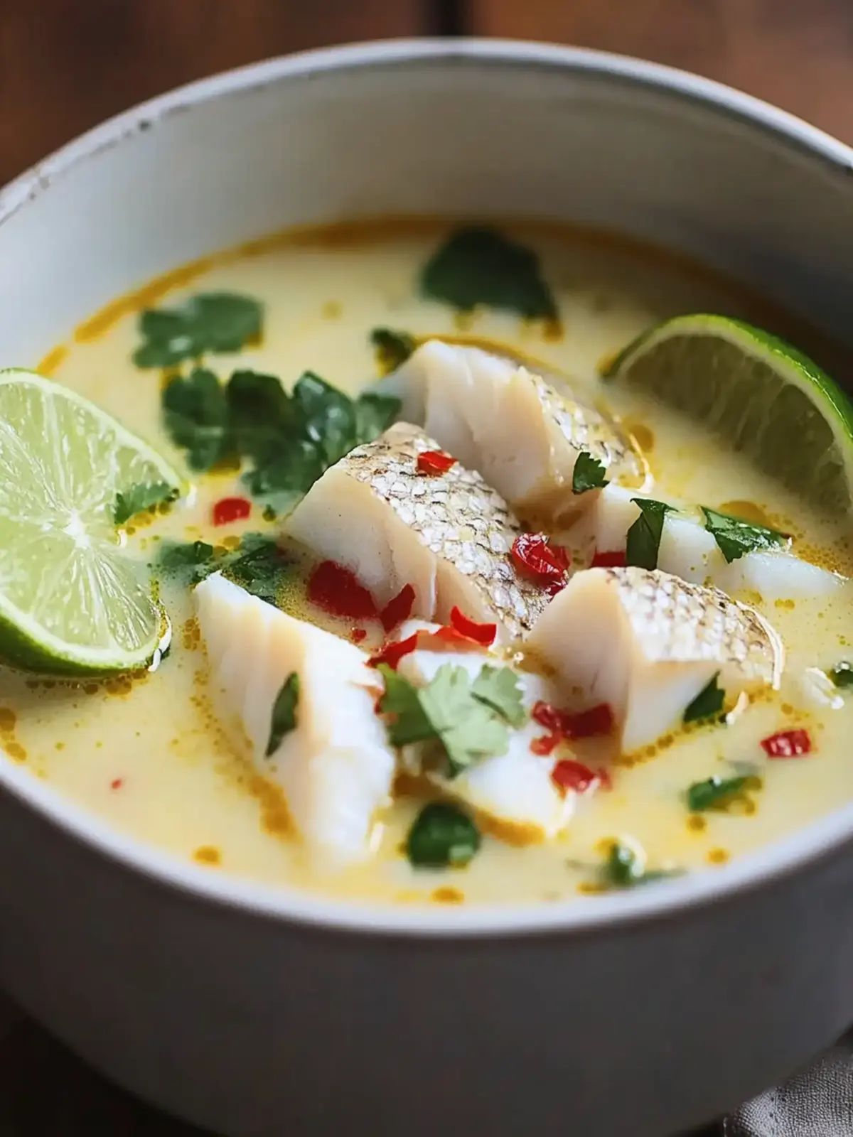 Coconut Lime Fish Soup