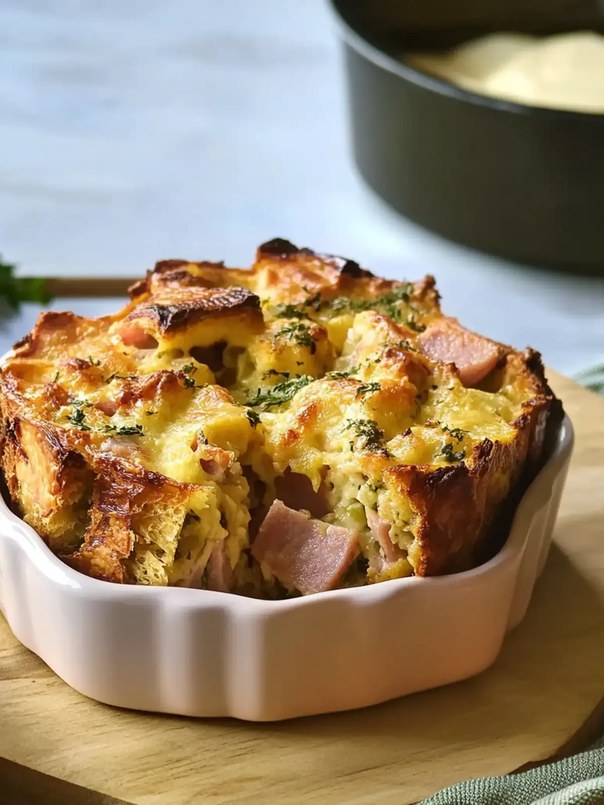 Ham and Cheese Strata