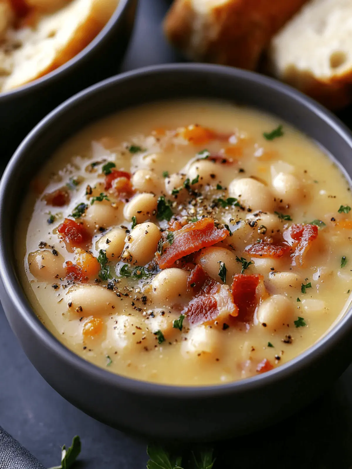 White Bean Soup with Bacon