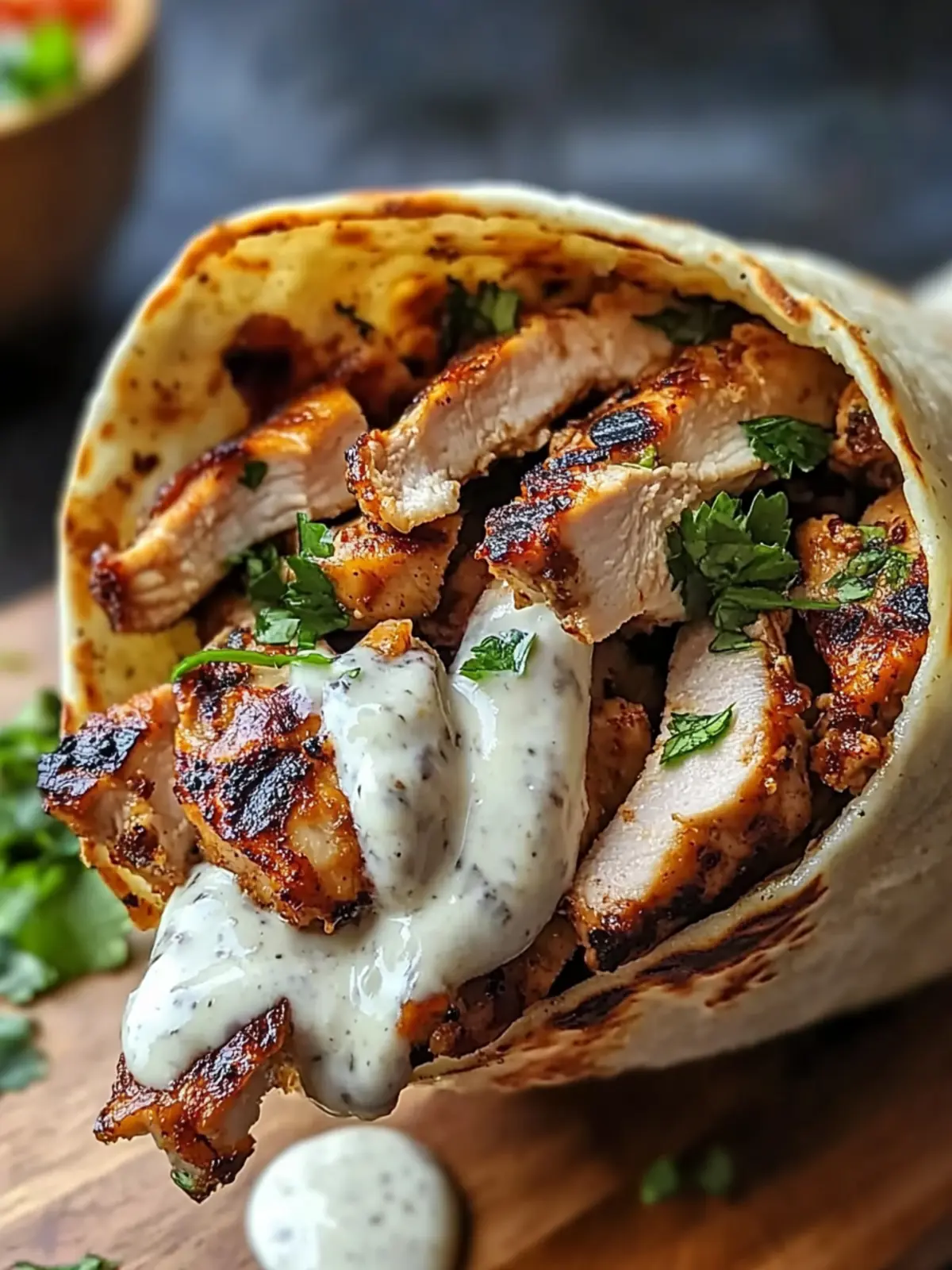 Chicken Shawarma with Garlic Sauce Recipe (Easy & Delicious)