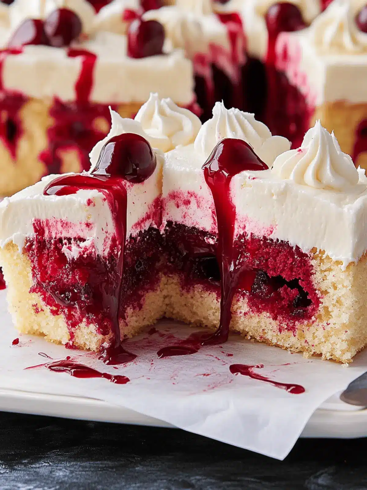 Vampire Poke Cake