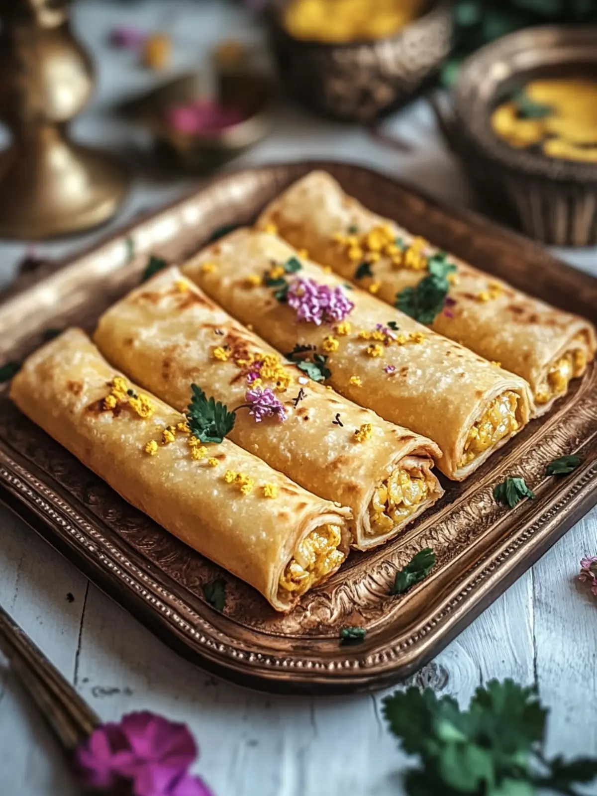 Baked Puran Poli Rolls