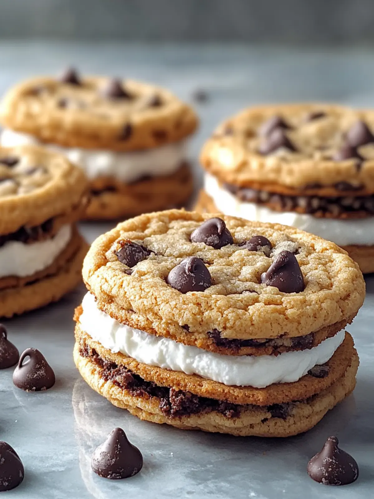 Irresistible Chocolate Chip Cookie Sandwiches