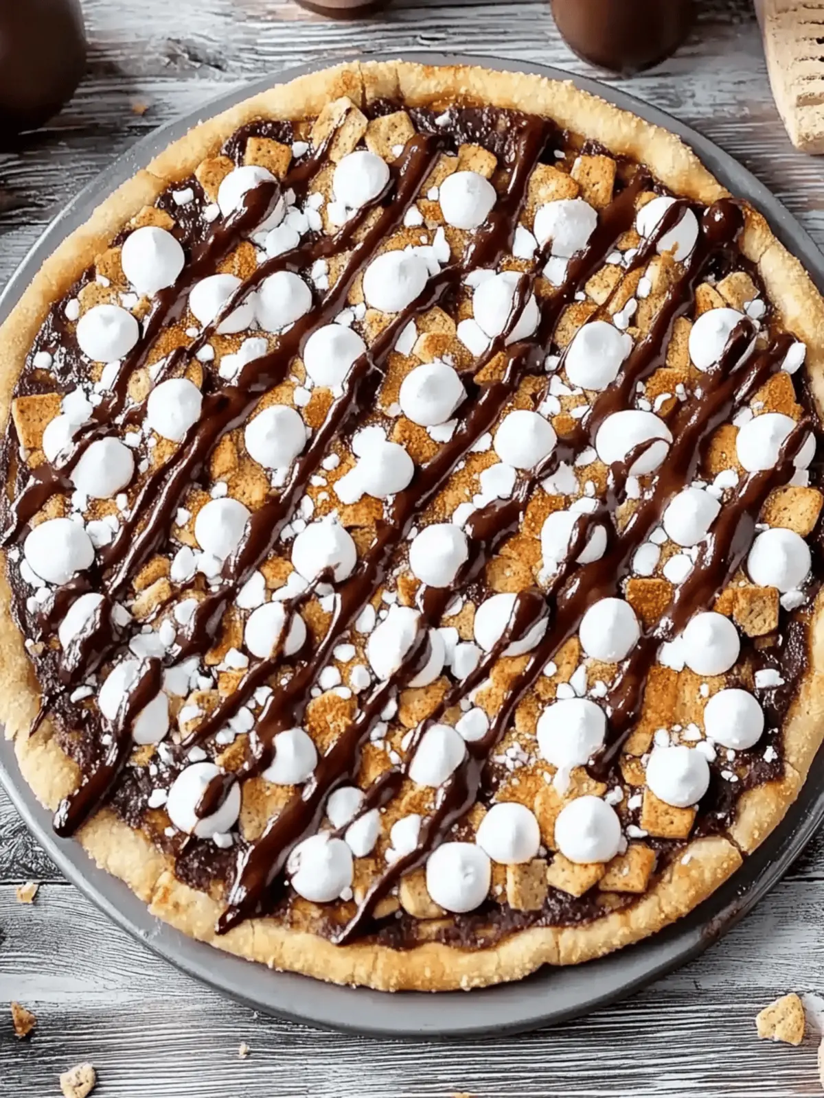 Sweet S mores Pizza