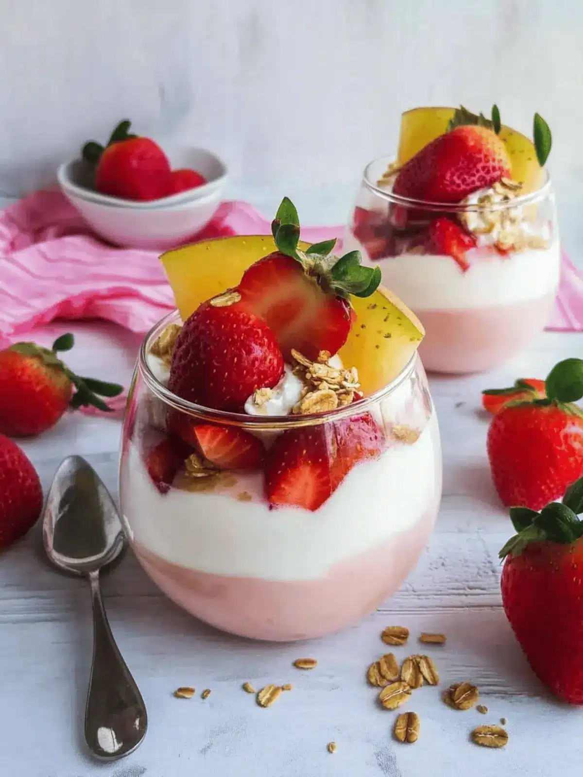 Delicious Healthy Strawberry Yogurt Parfaits for Guilt-Free Joy 3 Healthy Strawberry Yogurt Parfaits