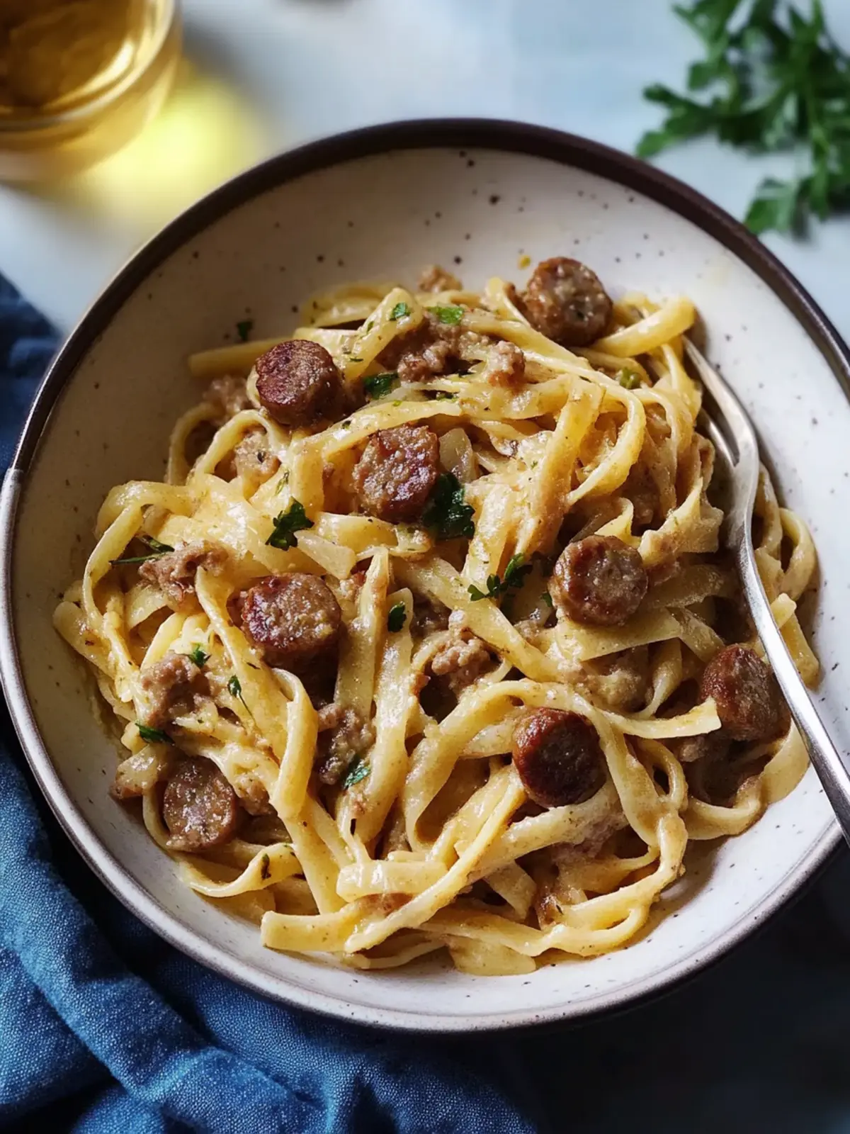 Buttery Cabbage-and-Sausage Pasta