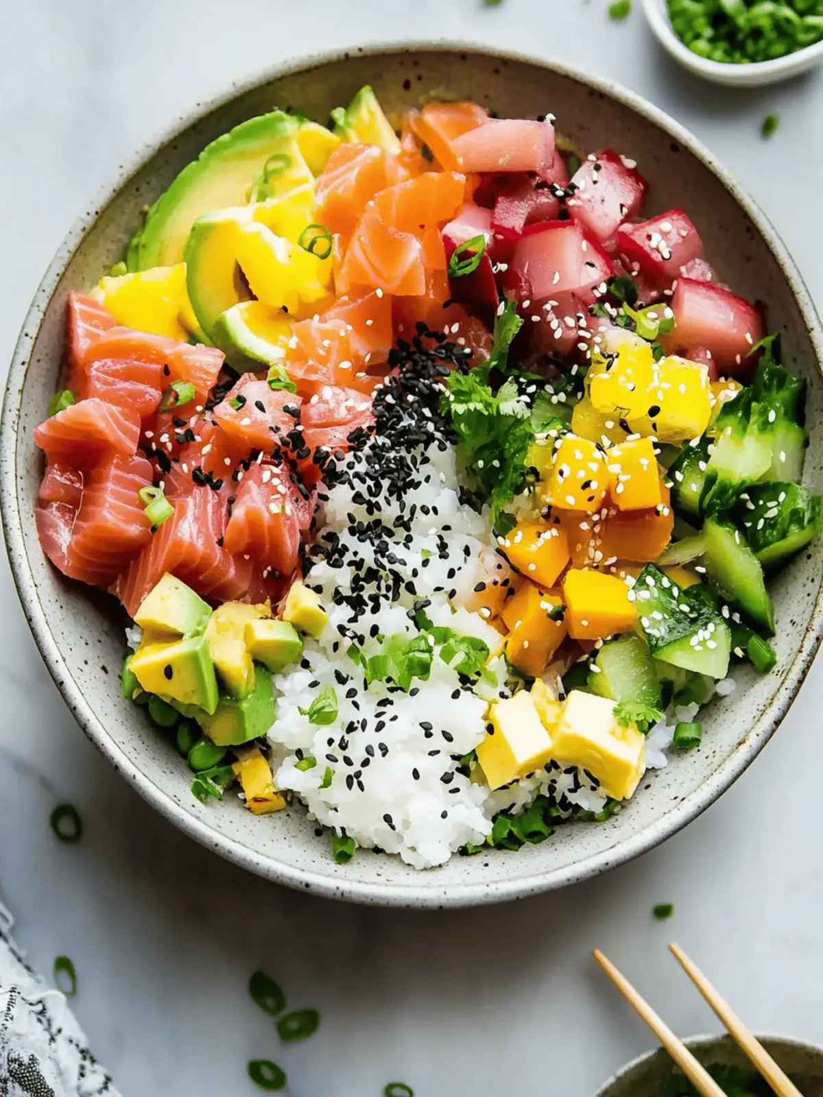 Salmon and Ahi Tuna Poke Bowl: Fresh, Healthy Bliss at Home 4 Poke Bowl