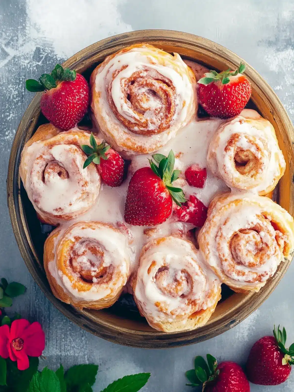 Strawberry Cinnamon Rolls
