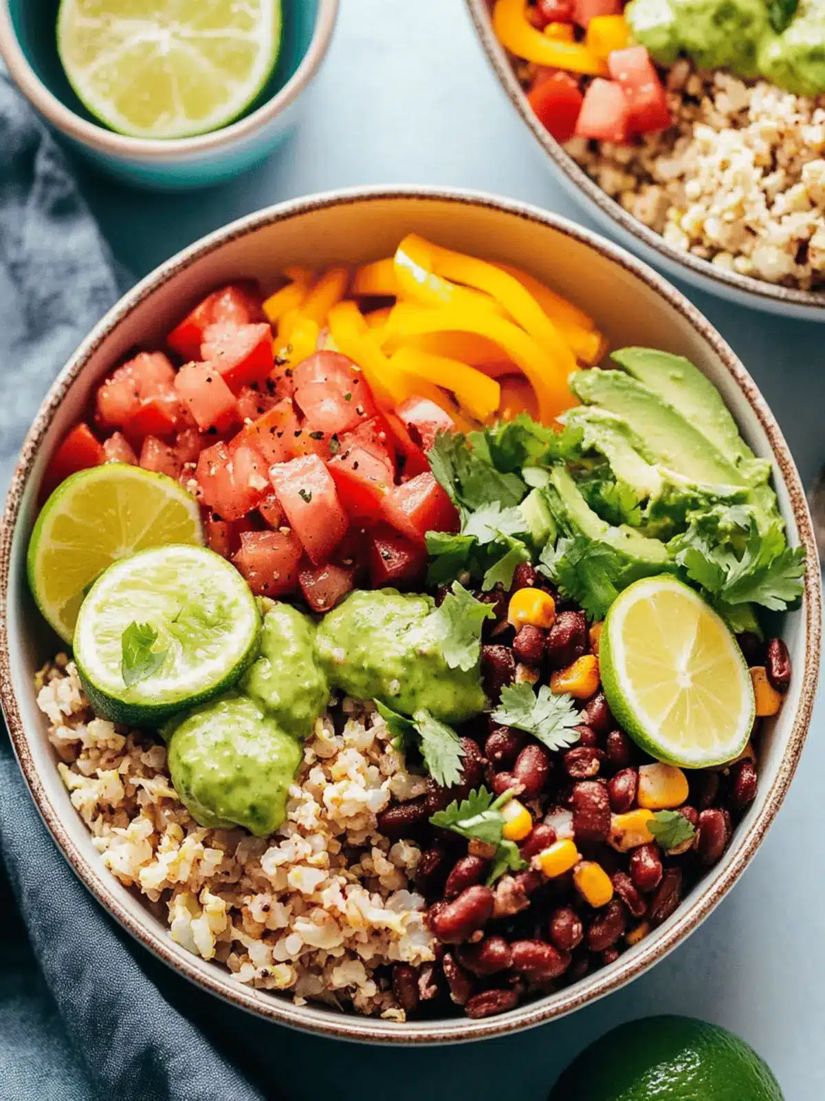 Cauliflower Rice Burrito Bowl