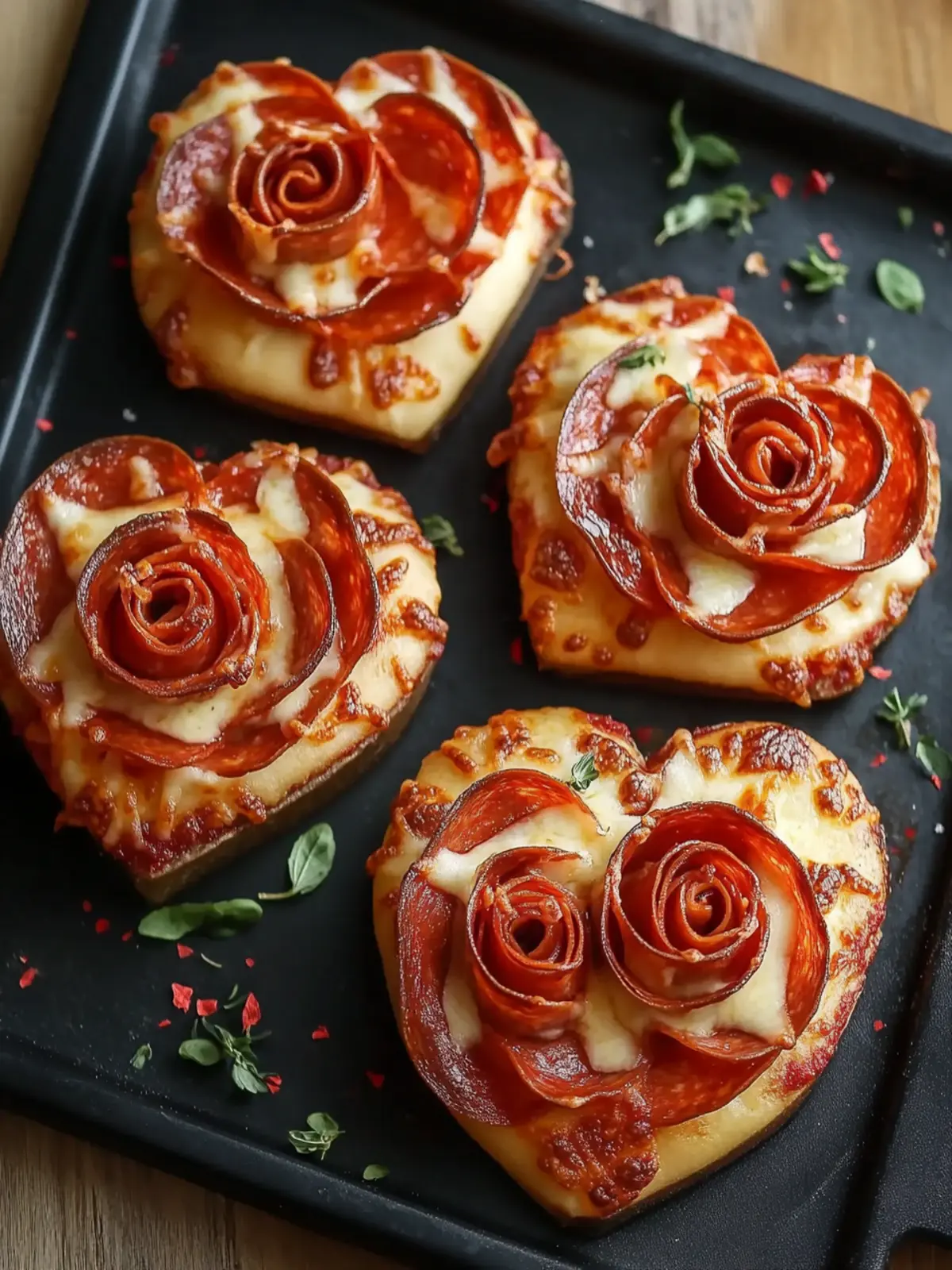 Pizza Roses for Valentine s Day