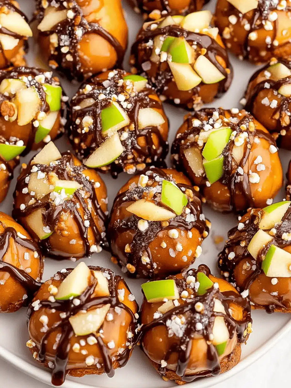 Caramel Apple Pretzel Bites