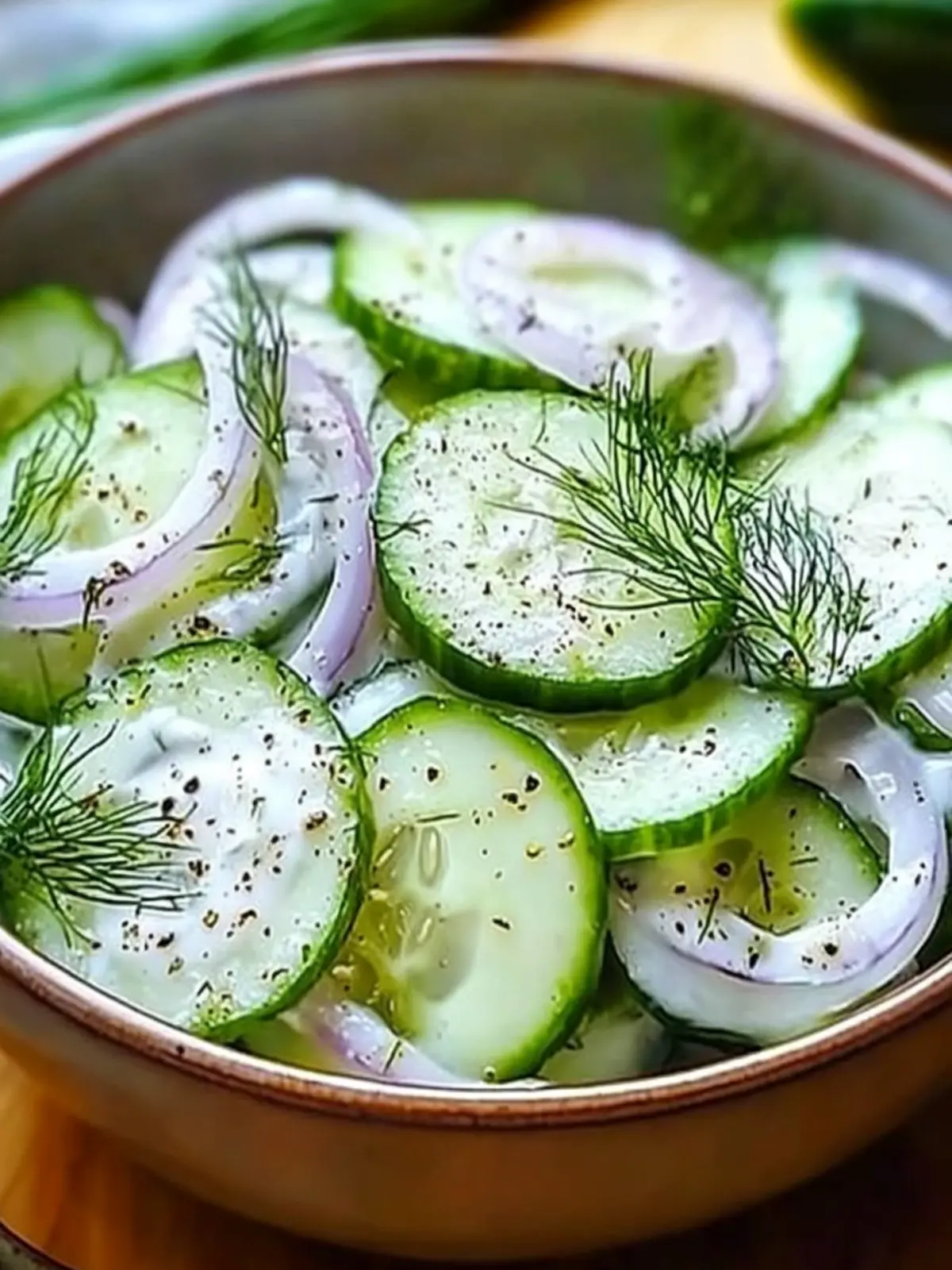 Fresh Cucumber Dill Yogurt Salad