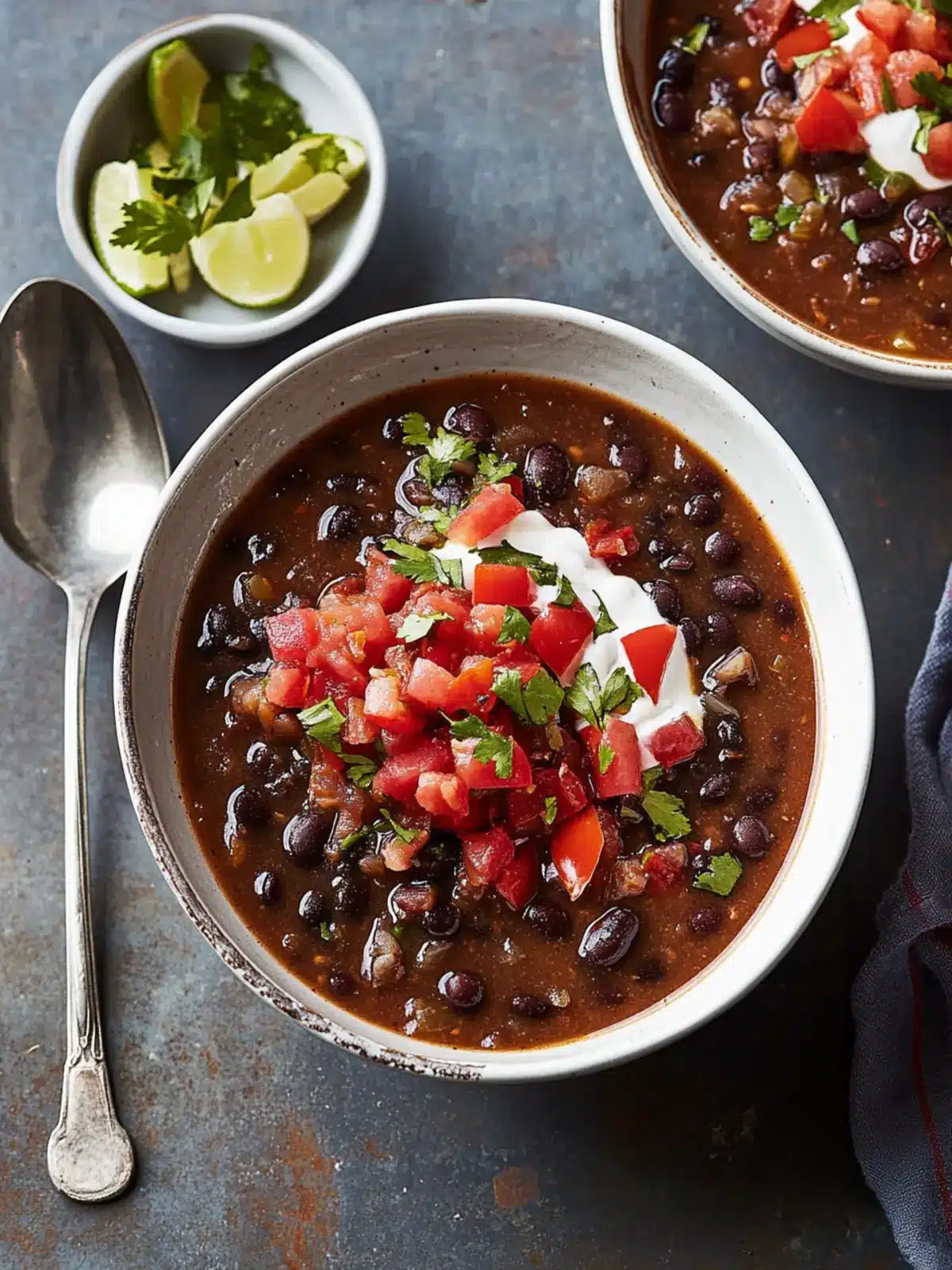 Black Bean-and-Chile Soup