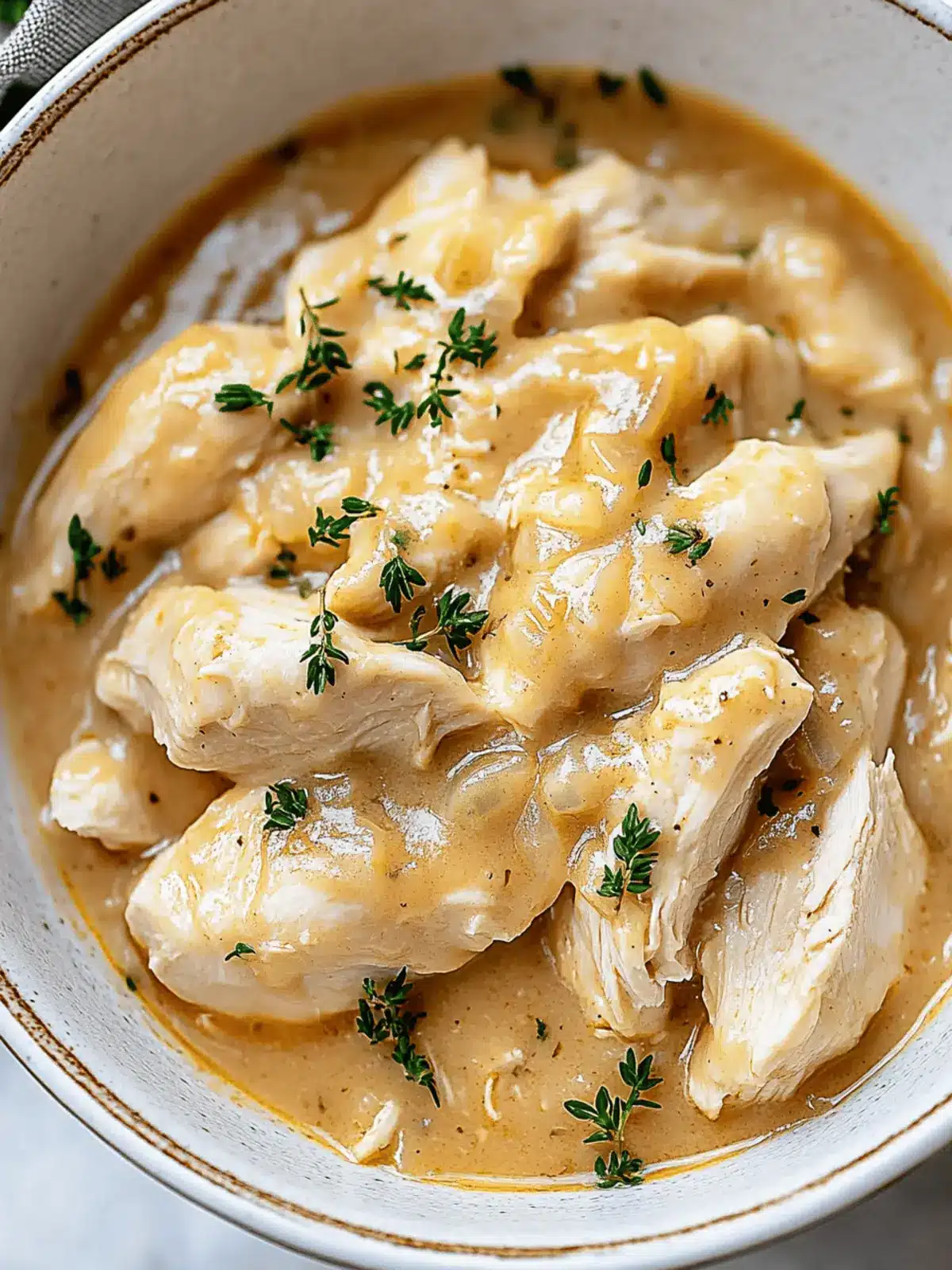 Easy Crockpot Chicken and Gravy