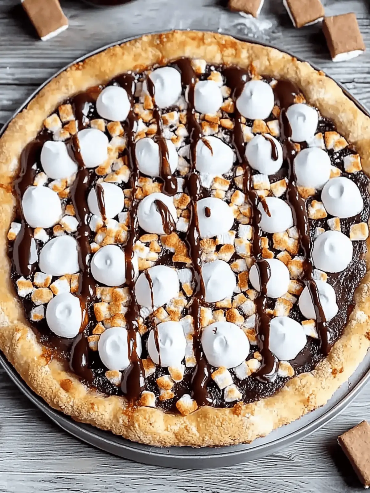 Sweet S mores Pizza