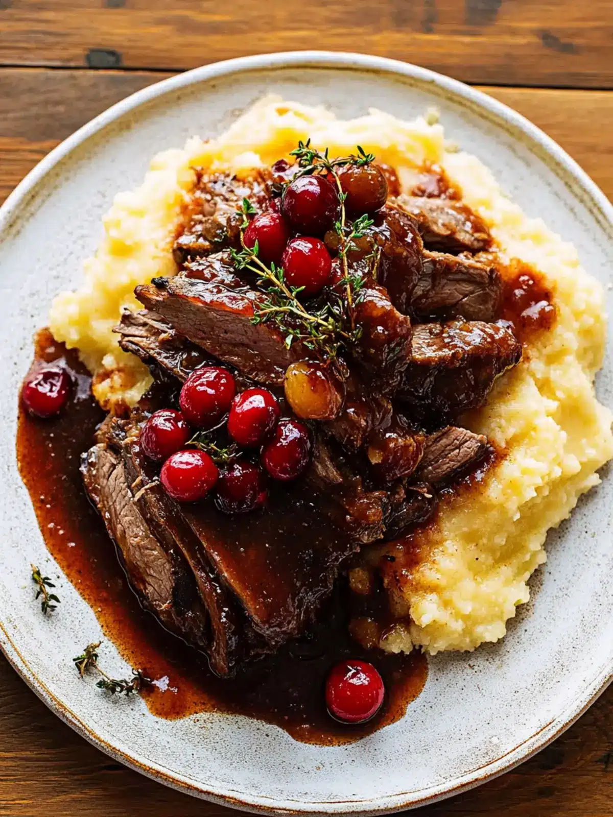 Cranberry Balsamic Roast Beef