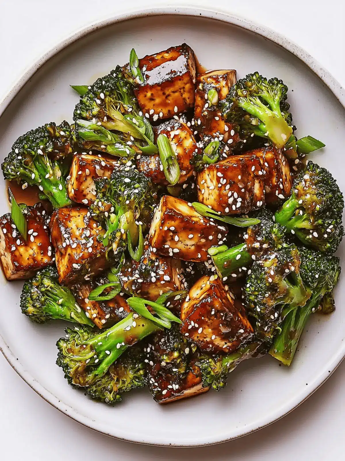 Sesame Tofu With Broccoli