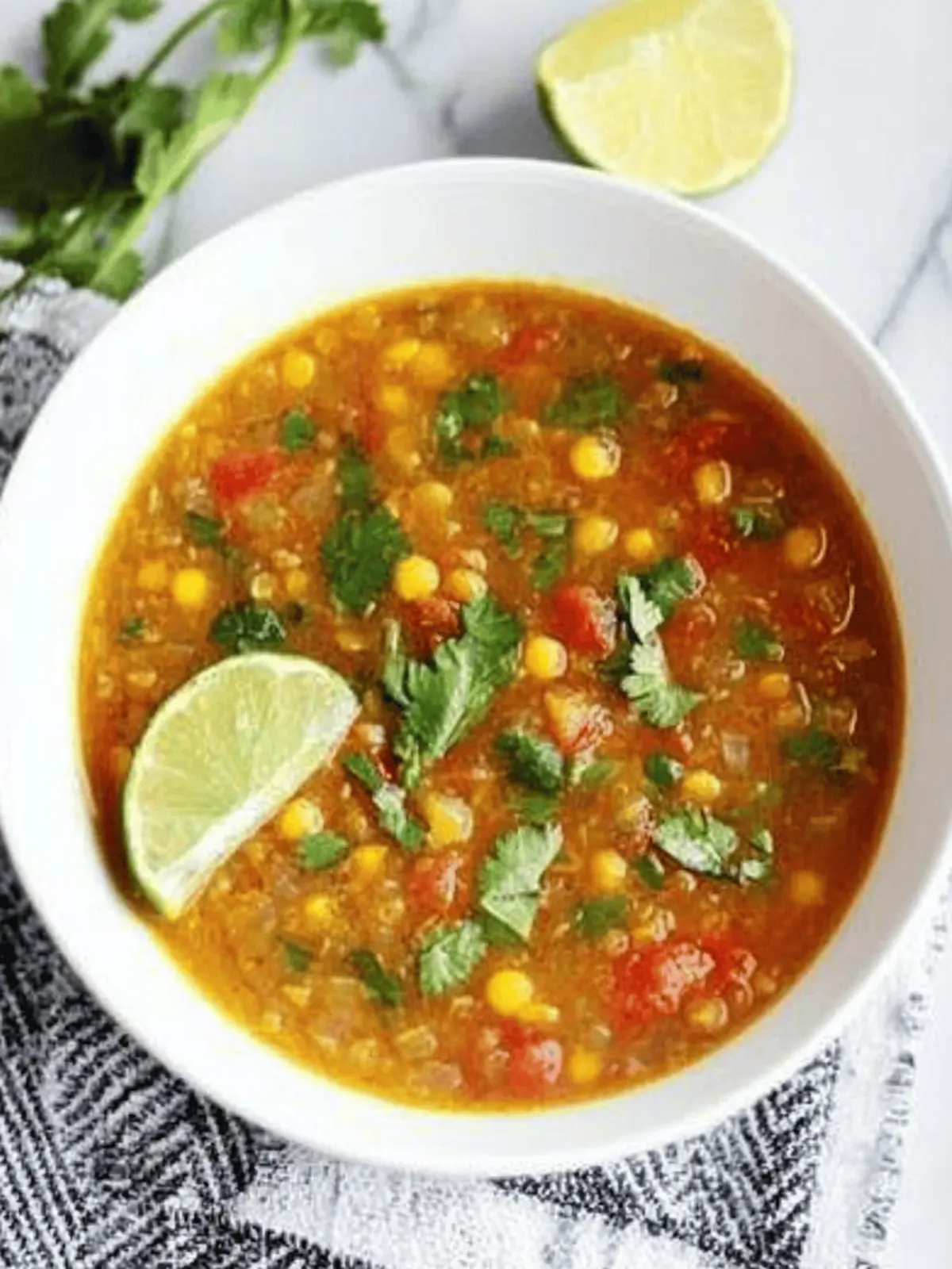Mexican Red Lentil Stew