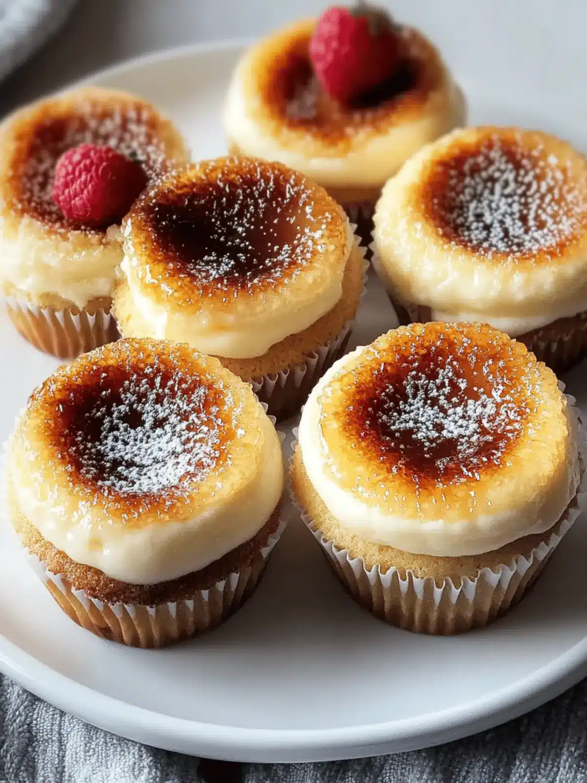 Decadent Vanilla Bean Cr me Br »l e Cheesecake Cupcakes 3 Vanilla Bean Cr me Br »l e Cheesecake Cupcakes