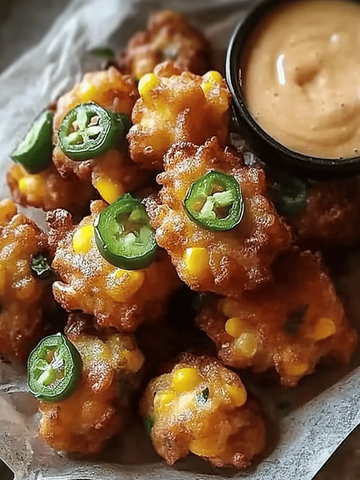 Jalape o Corn Fritters