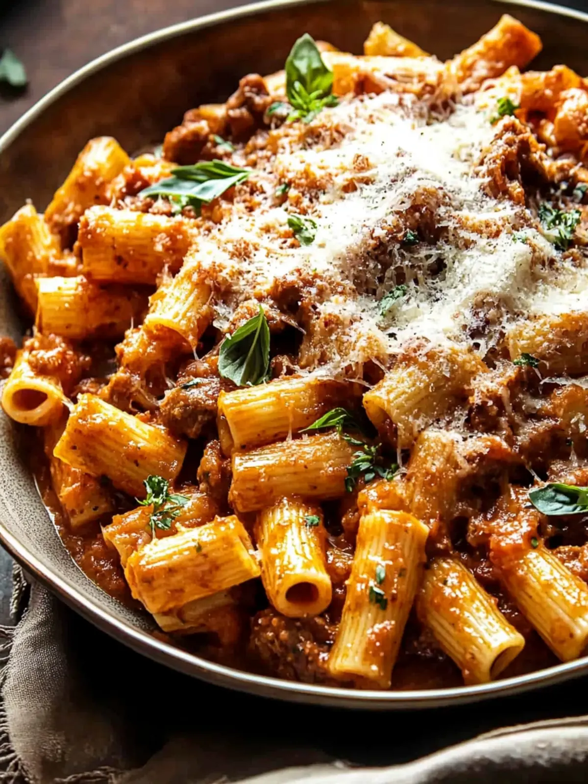 Pot Roast Sunday Sauce With Rigatoni