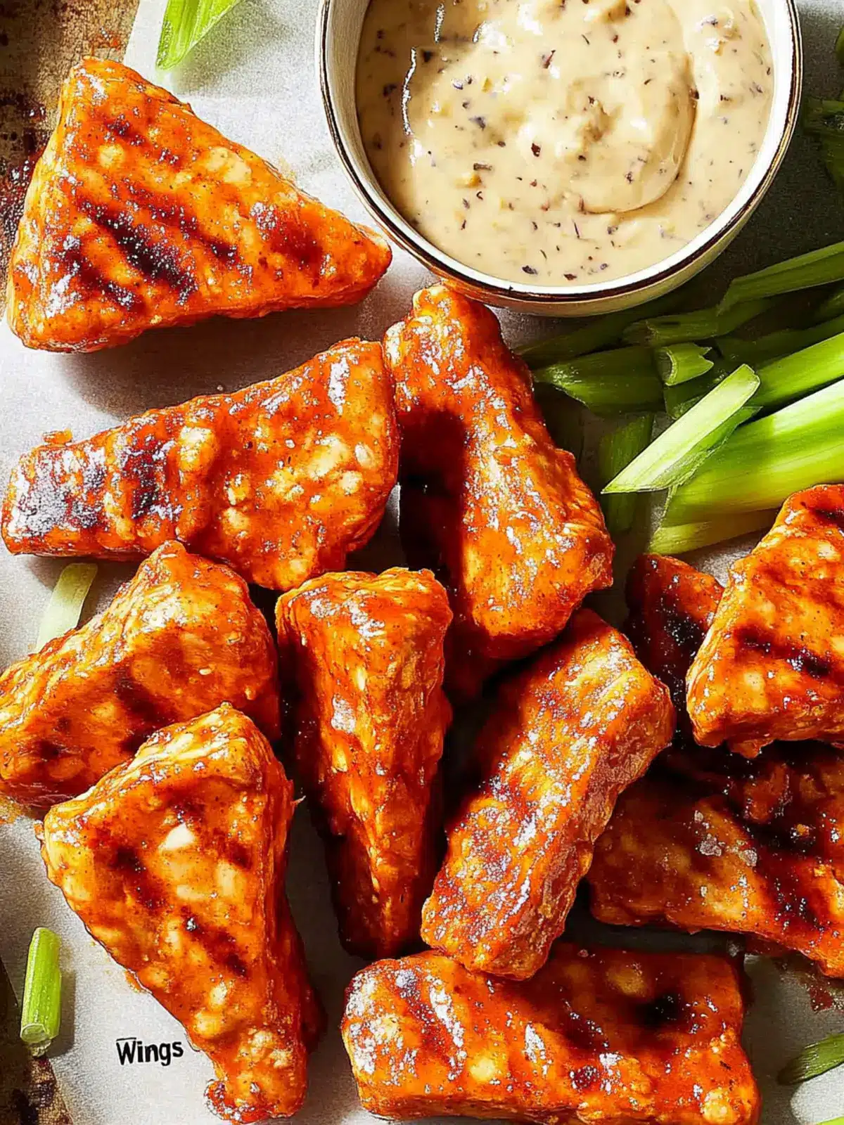 Tempeh Buffalo Wings: Easy Vegan Snack for Game Day Fun 4 Tempeh Buffalo Wings