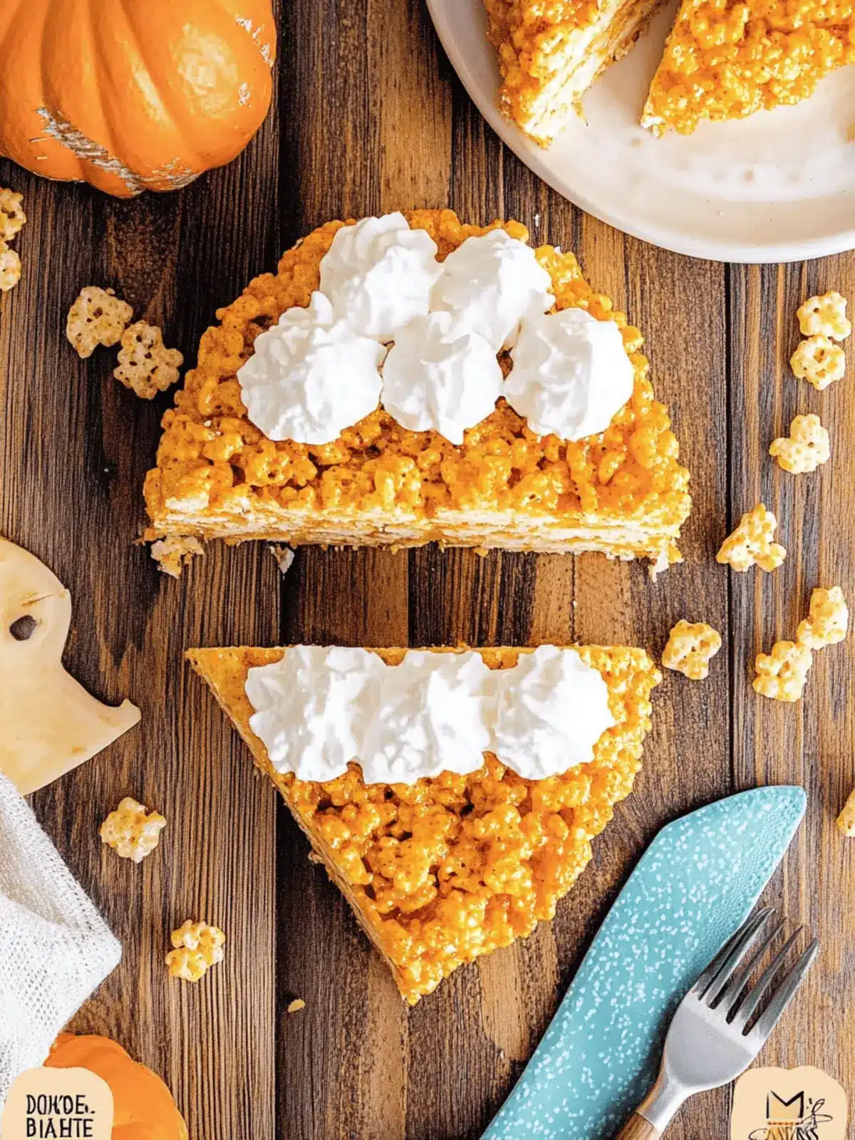 Pumpkin Pie Rice Krispies Treats