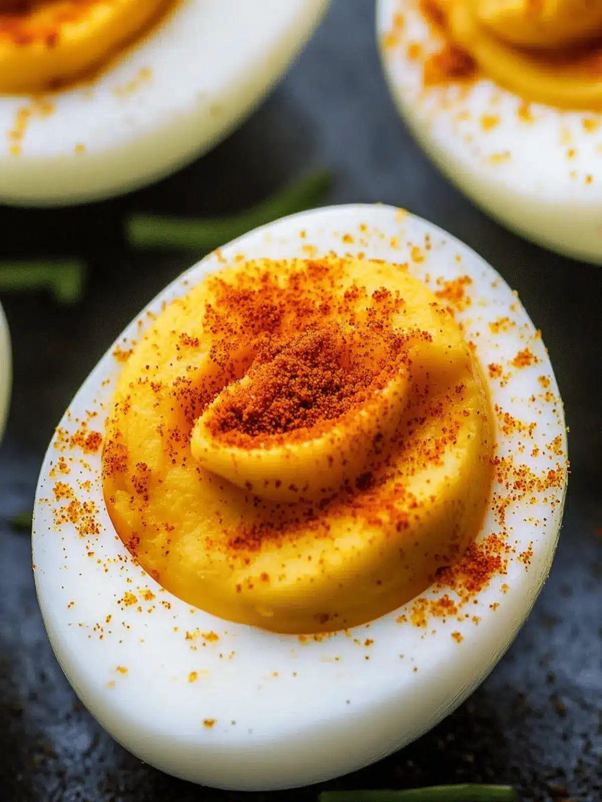 Pumpkin Deviled Eggs