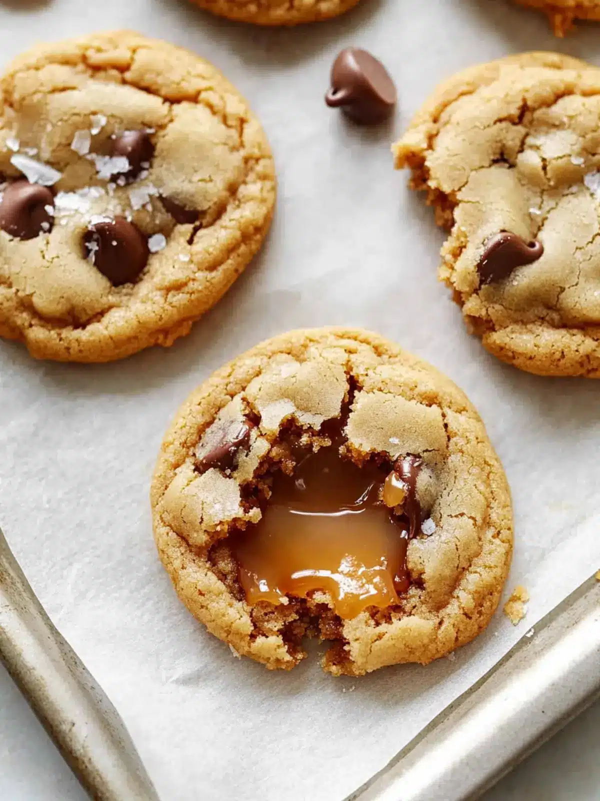 Salted Caramel Chocolate Chip Cookies