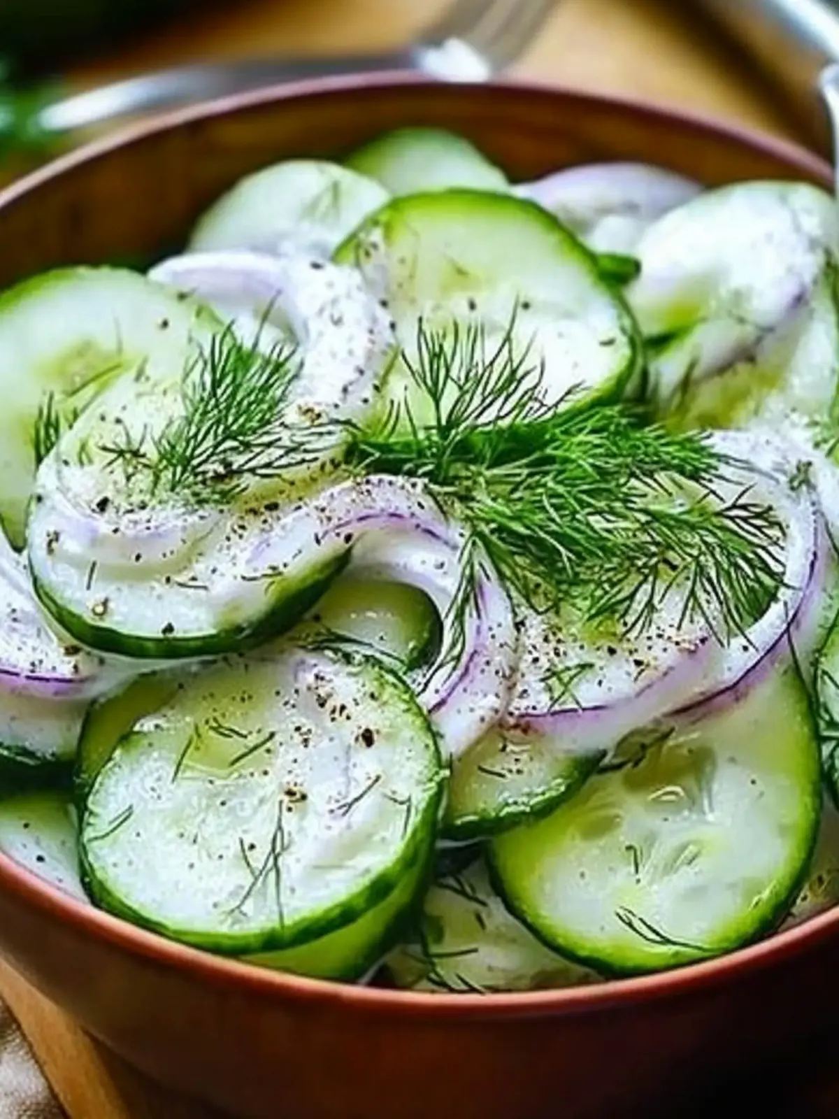 Fresh Cucumber Dill Yogurt Salad