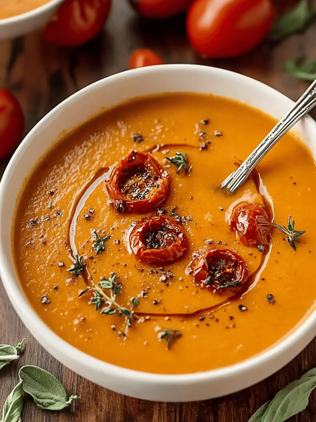 Roasted Garlic Tomato Soup