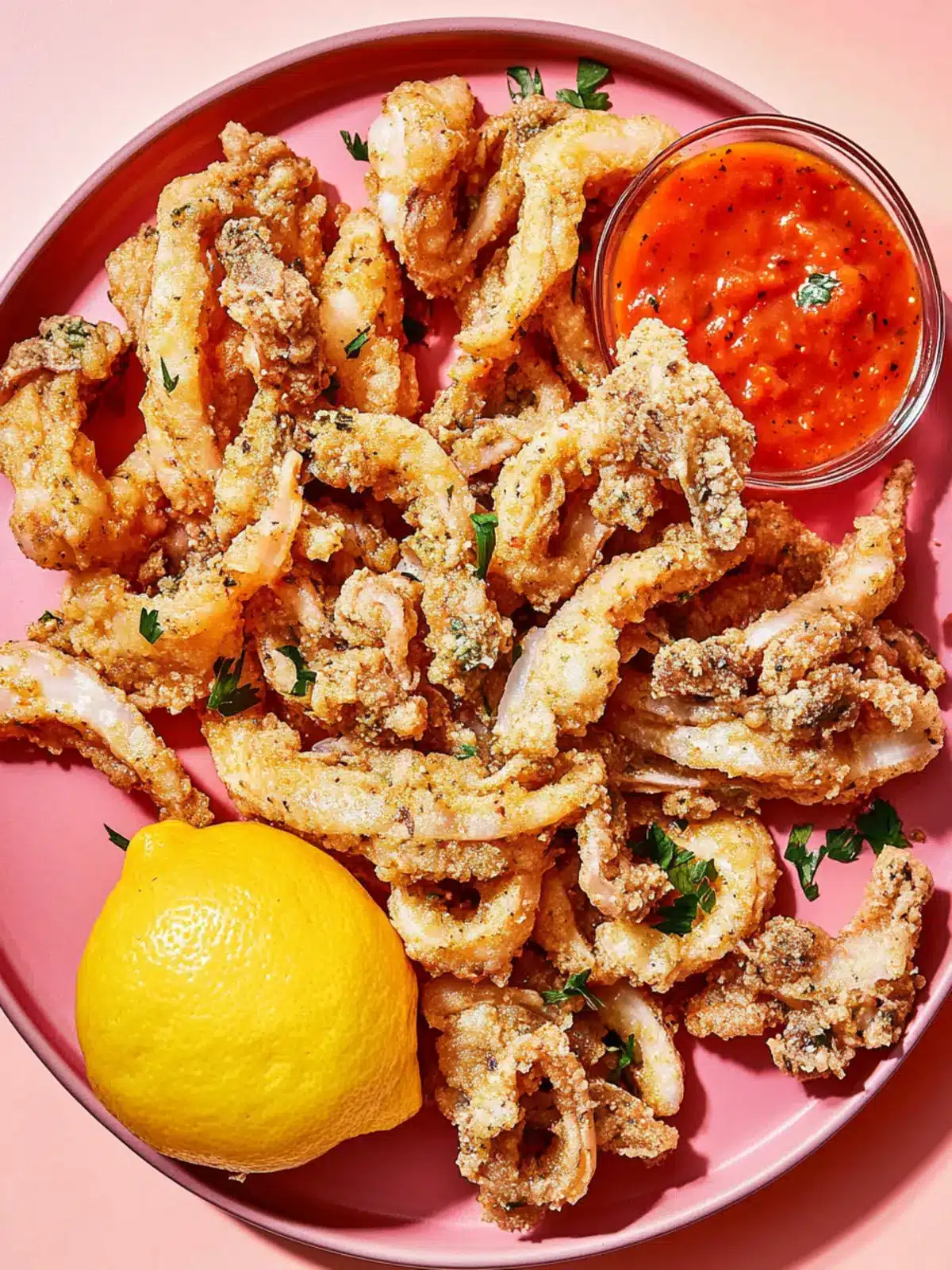 Mushroom  Calamari  with Spicy Marinara