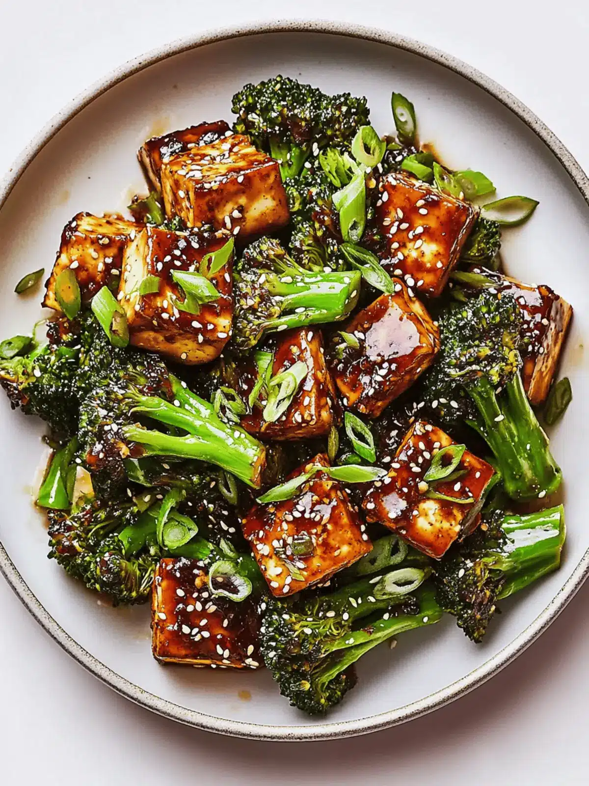 Sesame Tofu With Broccoli