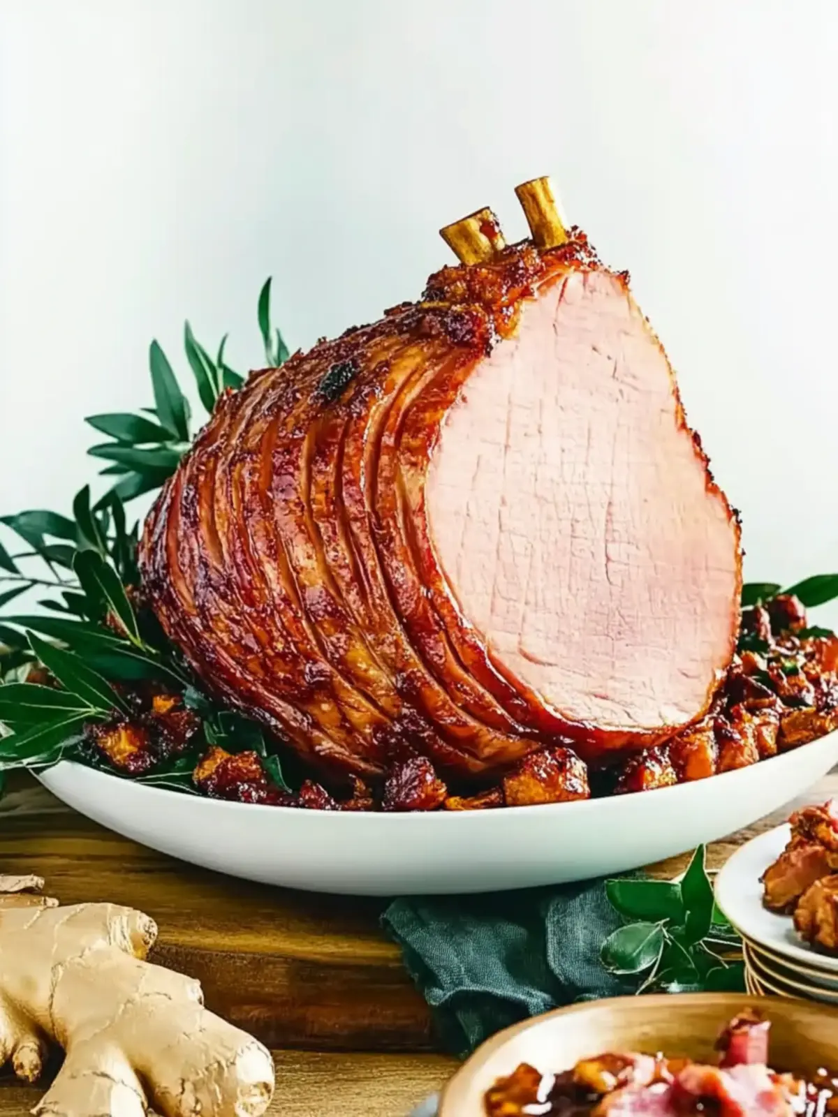 Clarissa s delicious ginger and soy glazed ham