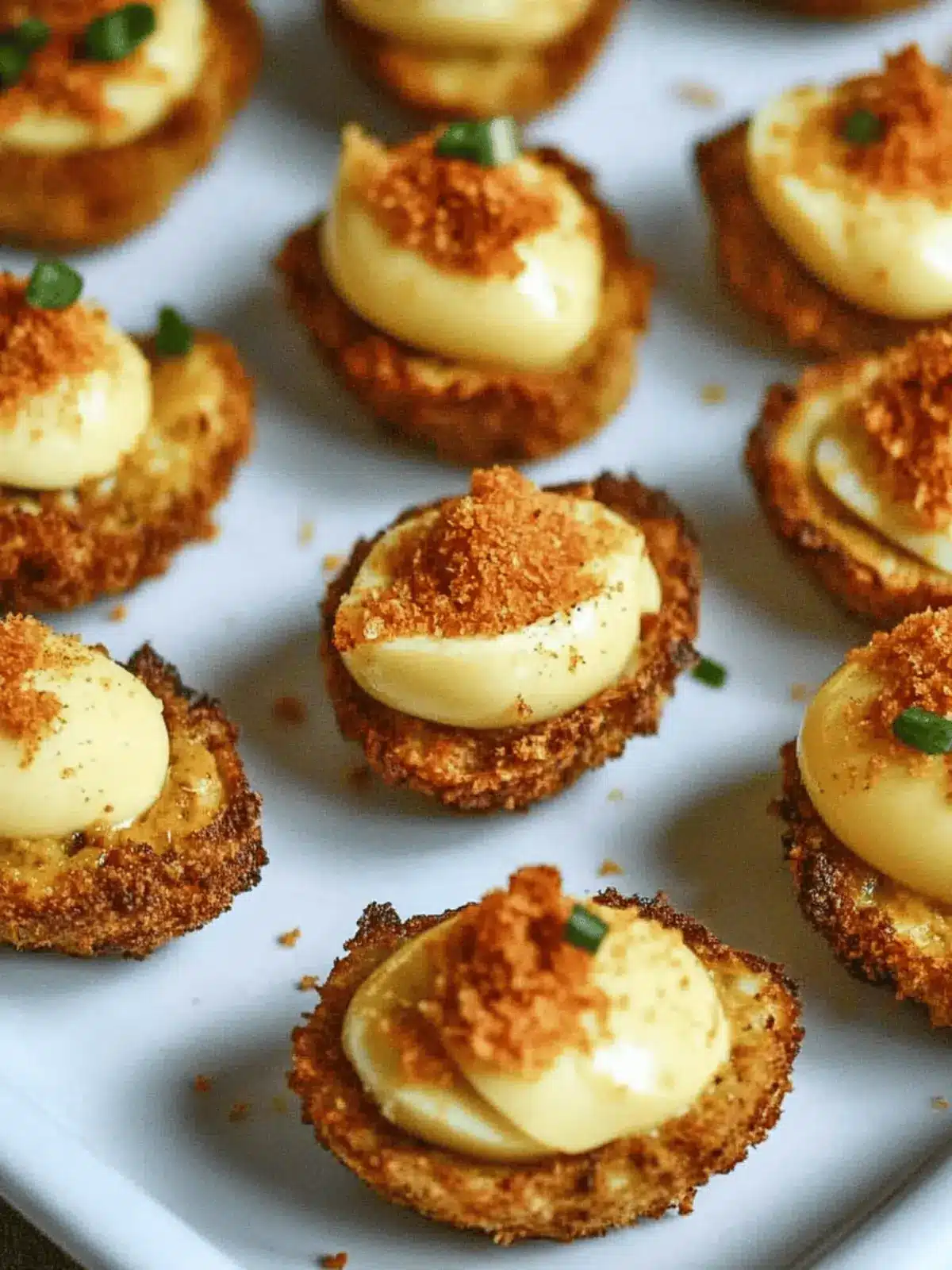 Cajun Style Fried Deviled Eggs