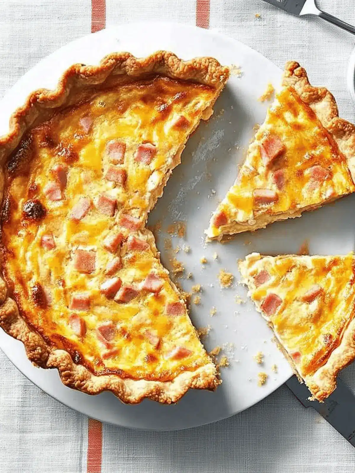 Savory Ham and Cheese Quiche for Effortless Family Meals 2 Ham and Cheese Quiche