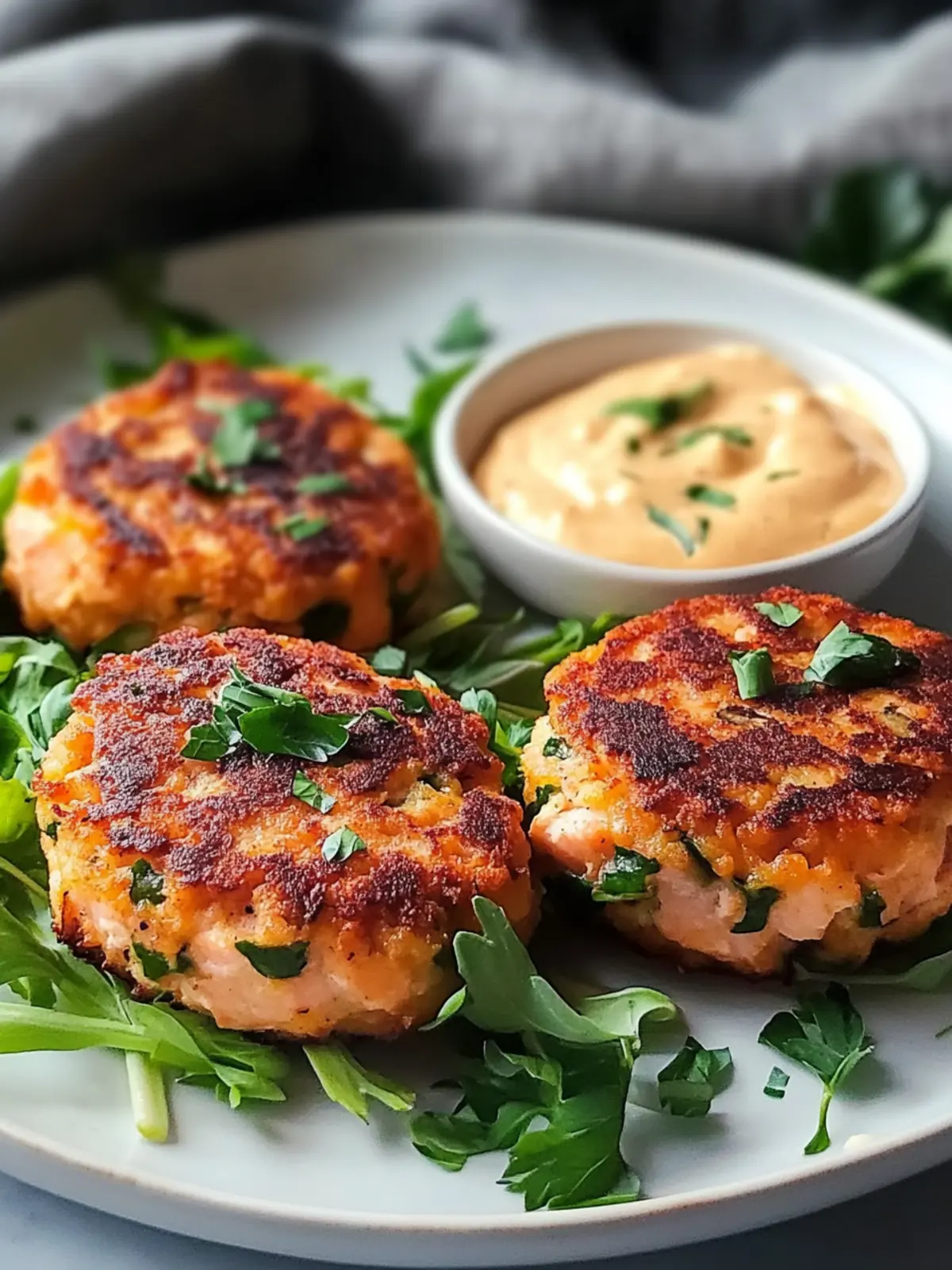 Spicy Salmon Cakes with Sriracha Aioli